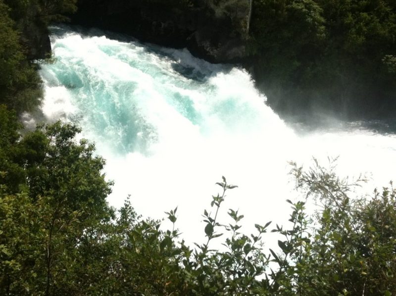 Neuseeland: Huka-Fall am Taupo-See