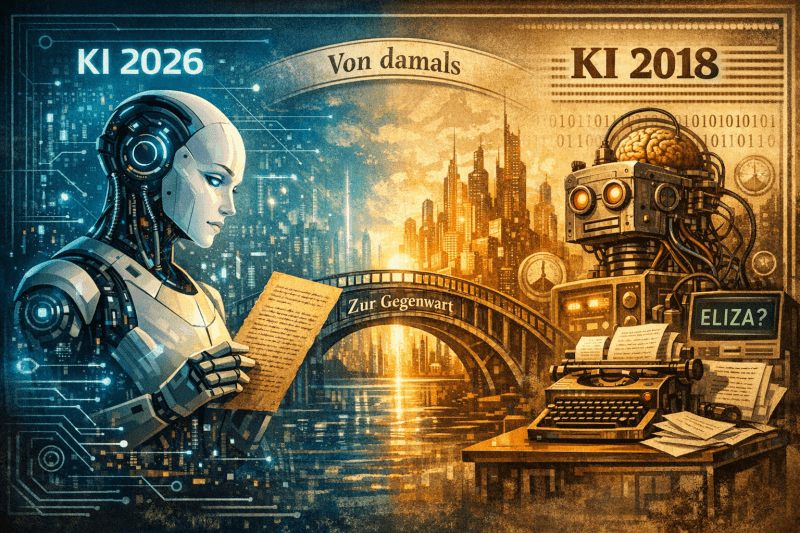 Wie beurteilt KI heute einen Beitrag über KI von 2018?